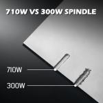 SainSmart Genmitsu 3020-PRO Ultra CNC Router Machine, All-Metal Engraver, Upgraded 710W Spindle for Metal, Wood, Acrylic, PCB, MDF, 60mm Stepper Motor, Work Area 11.8"x8.1"x3.1"