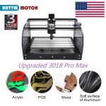 【USA】3018-PRO-MAX DIY CNC Router Kit PCB PVC Wood Engraving Machine GRBL Control