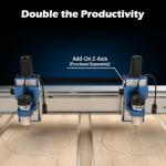 SainSmart Genmitsu PROVerXL 4x4 CNC Machine, Support Dual Z-Axis, Closed-loop Stepper Motor, Ball Screw Drive System, Large Milling Area for Wood Metal Carving, Work Area 51.18'' x 51.18'' x 4.72''