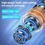 800W Trimmer Router Spindle For CNC Engraver TTC450, 6 Variable Speeds Palm Compact Router, Spindle Motor Kit Upgrade for CNC Machines TTC450PRO with