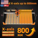 3S 8040 X-Axis Extension Kit with T-Slot Hybrid Spoilboard for Masuter 3S CNC