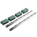 2Pcs HGR20-1500mm Linear Rail + 1PCS RM1605-1550mm Ballscrew with BF12/BK12 Kit, DSG16H Nut Housing, Coupling, Slide Blocks Linear Guide Rail Ball Screw Set for DIY CNC Routers Lathes