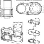 Genmitsu Dust shoe Dust Boot for CNC spindle, trimmer router, Clear Cover