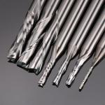 SainSmart Genmitsu 8pcs End Mills CNC Router Bits Set, 1/4" Shank Tungsten Steel CNC Cutter for Milling Machine with Nano Blue Coating, Tool for Aluminum, Metal, Plastic, MDF & Wood, MSBC08