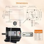 RATTMMOTOR Nema34 4.5Nm Closed Loop Servo Motor Driver CNC Kit 4.5N.m 86x86x82mm 6A 14mm Shaft,2HSS86 2-Phase Hybrid Stepper Motor Driver Controller for CNC Router Engraving Milling Lathe Machine