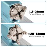 Genmitsu Rotary Module Kit for Prover XL 4030 V1/Prover XL 6050 Plus CNC Router Machine with NEMA23 Planetary Geared Stepper Motor, 4 Jaw Chuck, 10:1 Speed Reducer