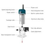 30000RPM 800W 110V Wood Router Tool Compact Trim Router with 15 Wood Router Bits