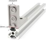 20 Sets 2020 Aluminum Extrusion T Slot Corner Bracket 20 Series Extruded Hardwar
