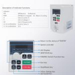 RATTMMOTOR CNC Spindle Motor Kit, 2.2KW Air-Cooled Spindle Motor ER20 110V 80mm High Speed Spindle 24000RPM+2.2KW 110V VFD Single to 3 Phase Inverter Variable Frequency Drive Converter for CNC Router