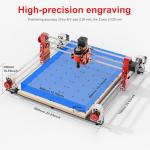 COOLOOK CNC400 Woodworking Engraver Desktop CNC Router 400x400mm CNC Router Machine for Wood, Acrylic, Carbon Fiber, 50mm Depth, 0.05mm Precision, GRBL Control