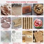 COOLOOK CNC400 Woodworking Engraver Desktop CNC Router 400x400mm CNC Router Machine for Wood, Acrylic, Carbon Fiber, 50mm Depth, 0.05mm Precision, GRBL Control