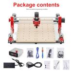 COOLOOK CNC400 Woodworking Engraver Desktop CNC Router 400x400mm CNC Router Machine for Wood, Acrylic, Carbon Fiber, 50mm Depth, 0.05mm Precision, GRBL Control