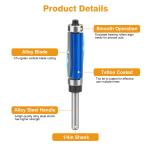 4x Top and Bottom Bearing Flush Trim Router Bits Set 1/4" Shank 1/2" Cutting Dia