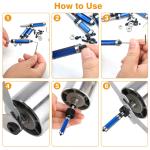 4x Top and Bottom Bearing Flush Trim Router Bits Set 1/4" Shank 1/2" Cutting Dia