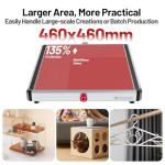 TTC450 Ultra CNC Router Desktop CNC Router 465x465mm Large Work Area, 500W Spindle 3.5-inch Touch Screen, All-Metal 3-Axis Engraving Machine for Wood, Acrylic, MDF, Aluminum, Plastic, Metal Carving