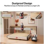 TTC450 Ultra CNC Router Desktop CNC Router 465x465mm Large Work Area, 500W Spindle 3.5-inch Touch Screen, All-Metal 3-Axis Engraving Machine for Wood, Acrylic, MDF, Aluminum, Plastic, Metal Carving