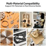 TTC450 Ultra CNC Router Desktop CNC Router 465x465mm Large Work Area, 500W Spindle 3.5-inch Touch Screen, All-Metal 3-Axis Engraving Machine for Wood, Acrylic, MDF, Aluminum, Plastic, Metal Carving