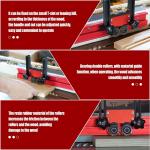 2Pcs Updated Bearing Roller Featherboards Feather Boards for Table Saw Router,Up