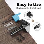 Genmitsu 1/2" Shank Router Bit, 120 Degree V Groove Carbide Inserts, CNC Milling Machine Router Bits for Woodworking 2D/3D Signmaking, Lettering, Carving, VG03