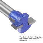 1/4" Shank 5/8" Dia Keyhole Router Bit with 1/2" to 1/4" Router Collet Adapter