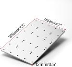 Lightweight Aluminum Spoilboard 300mm x 400mm for Enhanced CNC Performance