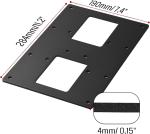 Lightweight Aluminum Spoilboard 300mm x 400mm for Enhanced CNC Performance