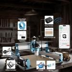 Genmitsu CNC Machine 4040-PRO MAX with 710W Trimmer CNC Router & Linear Rail Driven, 3 Axis Engraving Machine for Wood Metal Acrylic Cutting Milling, GRBL Control, Work Area 400 x 400 x 78mm