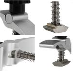 2PCS T-Track Mini Hold Down Clamp Kit, CNC Router Clamp for Woodworking and Meta