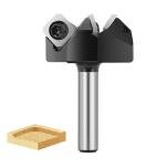 SainSmart Genmitsu CNC SpoilBoard Surfacing Router Bit 1/4" Shank 1-1/2" Cutting Diameter, 3 Wings Carbide Insert Slab Flattening Router Bit, Planing Bit for Woodworking, 3LRBC01A