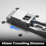 Genmitsu Upgrade CNC Router Vise Clamp for Large Woodworking & Metalworking Project, Low Profile Aluminum Toe Clamp, Size 4.2" x 0.9" x 0.6" (106mm x 22mm x 15mm), 4PCS