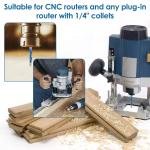 1/4'' Shank Solid Carbide Top Bearing Flush Trimming Router Bit Accessories