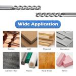 Genmitsu 5pcs End Mills CNC Router Bits, 1/4" Shank Tungsten Steel CNC Cutter for Milling Machine with 3-Flute Flat Nose Milling Carving Bit Set, Tool for Aluminum, Metal, Plastic, MDF, Wood, 3EMLC05