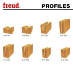 Freud 8 Piece CNC Router Bit General Purpose Set with Tico Hi-Density Carbide for Maximum Performance - Ideal for Wood, Plastics & Aluminum - 1/4" Shank, Black I.C.E. Coating - 87-208