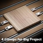 Genmitsu 2PCS Upgrade Aluminum Mini Vise Clamp, High-Precision CNC Router Cla...