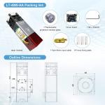 5W Laser Engraver Module with Air Assist