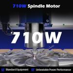 Genmitsu PROVerXL 2X2 CNC Router Machine, 2' x 2' CNC Machine with 710W Spindle, Closed-loop Stepper Motor, for Wood Metal Carving, WiFi & APP Supported, Work Area 26.76'' x 26.76'' x 4.44'