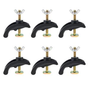 6 PCS CNC Arcuate Press Plate Clamps for Engraving Machine T-Track Fixture