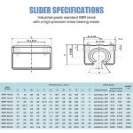 CNCMANS Linear Rail 2PCS SBR12 800mm Linear Guide Fully Supported Linear Rail Shaft Guide 12mm with 4PCS SBR12UU Slide Bearing Block, SBR12-800mm Linear Motion Guides Kit for CNC Machine