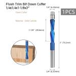 1/4'' Shank Solid Carbide Top Bearing Flush Trimming Router Bit Accessories