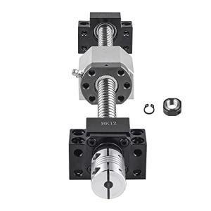 CNCMANS SFU1605 450mm Ballscrew Kit for CNC, Including RM1605 Threaded Spindle Length 450mm with Metal Ballnut, BK12/BF12 End Support, DSG16H Ballnut Housing and BR Couplers for Automated Equipments
