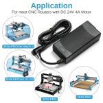 Power Supply Adapter for CNC Router Spindle 20K RPM 24V 4A 12.7x5.6x2cm