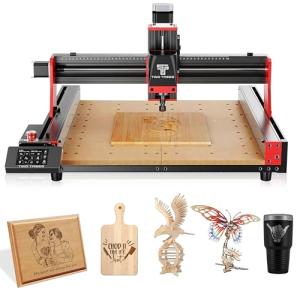 CNC Router Machine TTC450 Pro for Woodworking, 3-Axis Engraving All-Metal Milling Machine for Wood Acrylic MDF Nylon Carving Cutting, Working Area 18.1x 18.1 x 3.1 inches (TTC450 Pro)