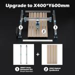 Genmitsu 4060 Aluminum & MDF Hybrid Spoilboard Table for 4040-PRO / 4040-PRO MAX CNC Router Milling Machine, Size 420 x 800 x 20.5mm (16.5''x 31.5''x 0.8''), Expand The Work Area to X400mm x Y600mm