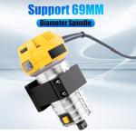 FoxAlien 69mm Aluminum CNC Spindle Holder Z-clamp for Masuter Pro, Masuter 3S, Masuter 3, 4040-XE CNC Router Machines Compatible with DWP611