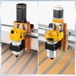 FoxAlien 69mm Aluminum CNC Spindle Holder Z-clamp for Masuter Pro, Masuter 3S, Masuter 3, 4040-XE CNC Router Machines Compatible with DWP611