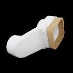Almencla White Beige Spindle Dust Shoe Boot Cover Cleaner for CNC Routers Engraving Milling Machine Accessories, for 80mm Spindle
