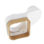 Almencla White Beige Spindle Dust Shoe Boot Cover Cleaner for CNC Routers Engraving Milling Machine Accessories, for 80mm Spindle