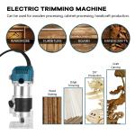 40000RPM 800W Wood Router Tool Compact Trim Router with 15 Wood Router Bits