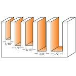 CMT Orange Tool 192.000.02 Solid Carbide 5-PCS DOWNCUT Spiral BIT