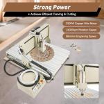 CNC Router Machine 2.2KW 4 Axis 6090 USB CNC Router Kit 3D Engraving Machine + VFD Water-Cooling Spindle Motor +Control Box + Handwheel, Ball Screw, with Limit Switch, US STOCK
